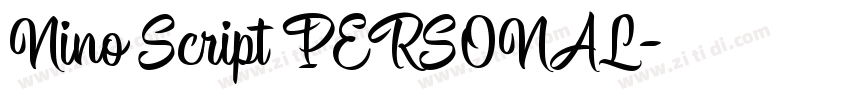 Nino Script PERSONAL字体转换